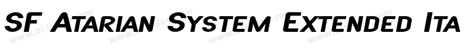 SF Atarian System Extended Italic字体转换